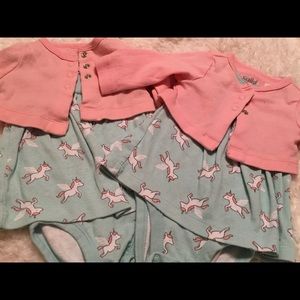 Unicorn dress (twin girls)